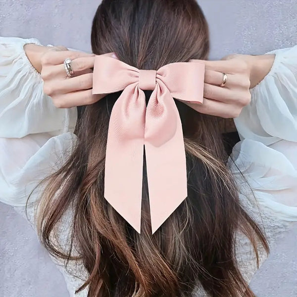 Enhance Your Hairstyle with Elegance: Simple Stye Bow Hairpin - Trendy Hair Accessories for Effortless Style