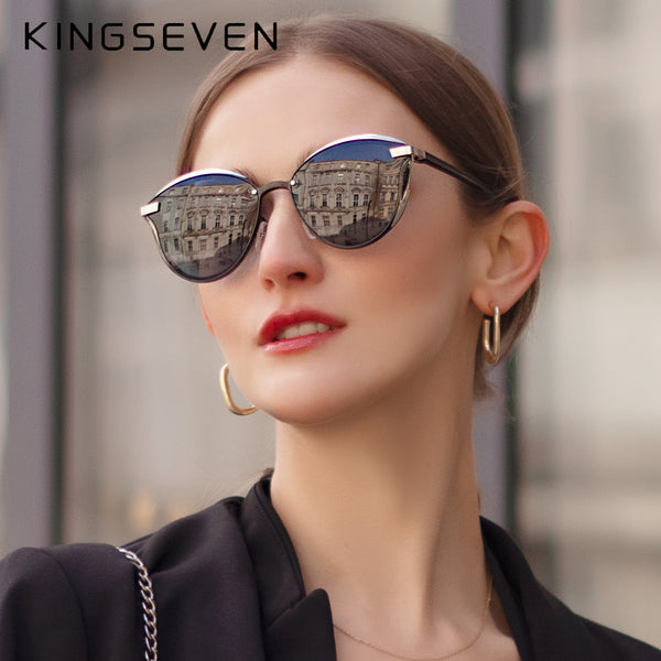 KINGSEVEN Polarized Elegant Sun Glasses For Women Luxury Design with UV400 Protection