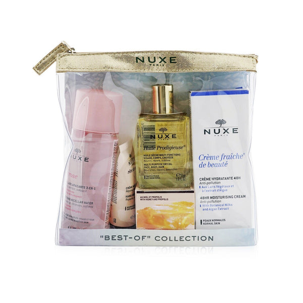 NUXE - “精选”系列：Very Rose 胶束水 + Reve De Miel 护手霜和指甲霜 + Huile Prodigieuse 多用途干油 + Reve... 5 件