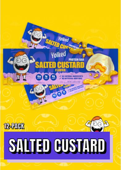 Dr. Yolked Salted Custard Protein Bar 12 Pack
