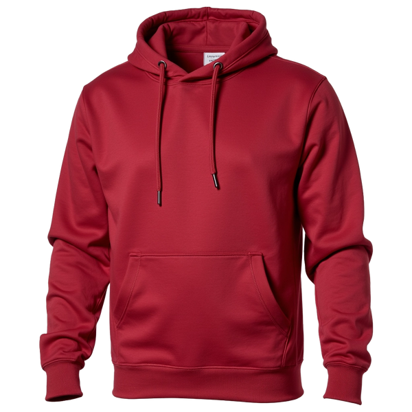 Ourglobalweb Unisex Heavyweight Fleece Pullover Hoodie in Red