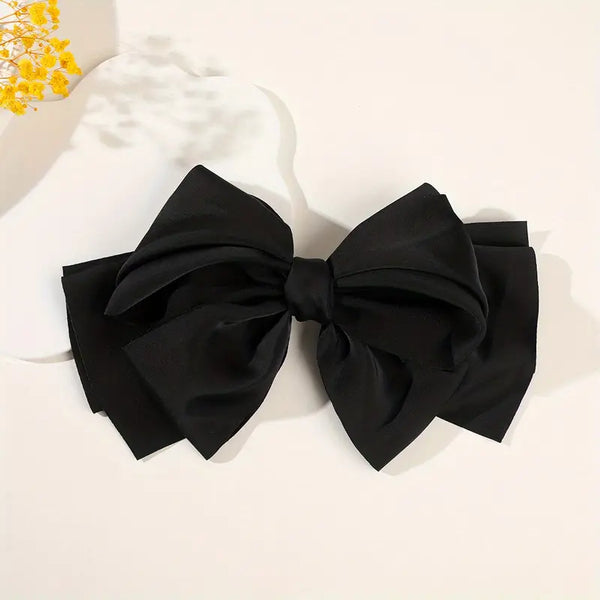 Magnificent Oversized Bow Hair Clip, a Timeless Barrette for Fashionable Ladies and Glamorous Girls!